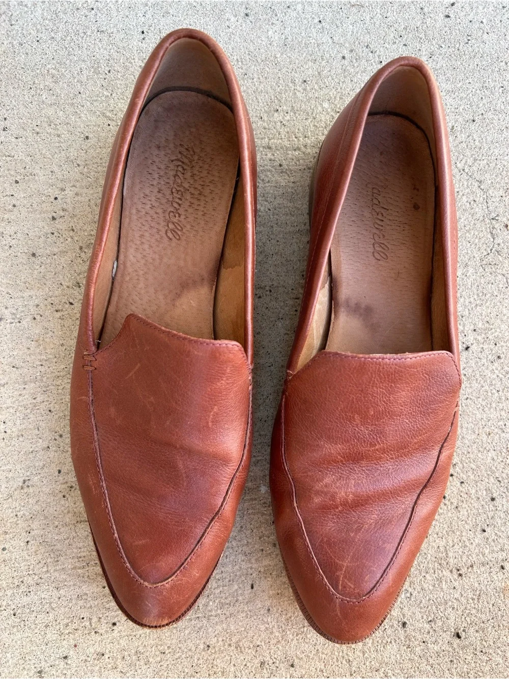 Madewell Women's Brown Leather Slip-On Loafers Size 8.5